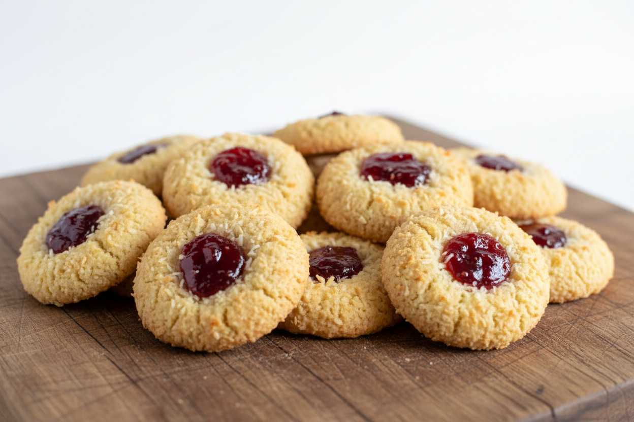 Biscuit - Coconut Jam Drops 12 and 24 pack