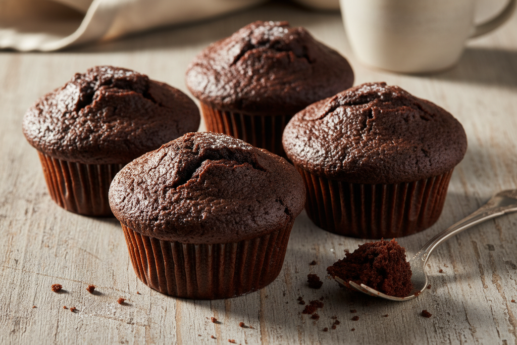 Muffin - Double Chocolate Mud Cake 1, 2 or 4 pack