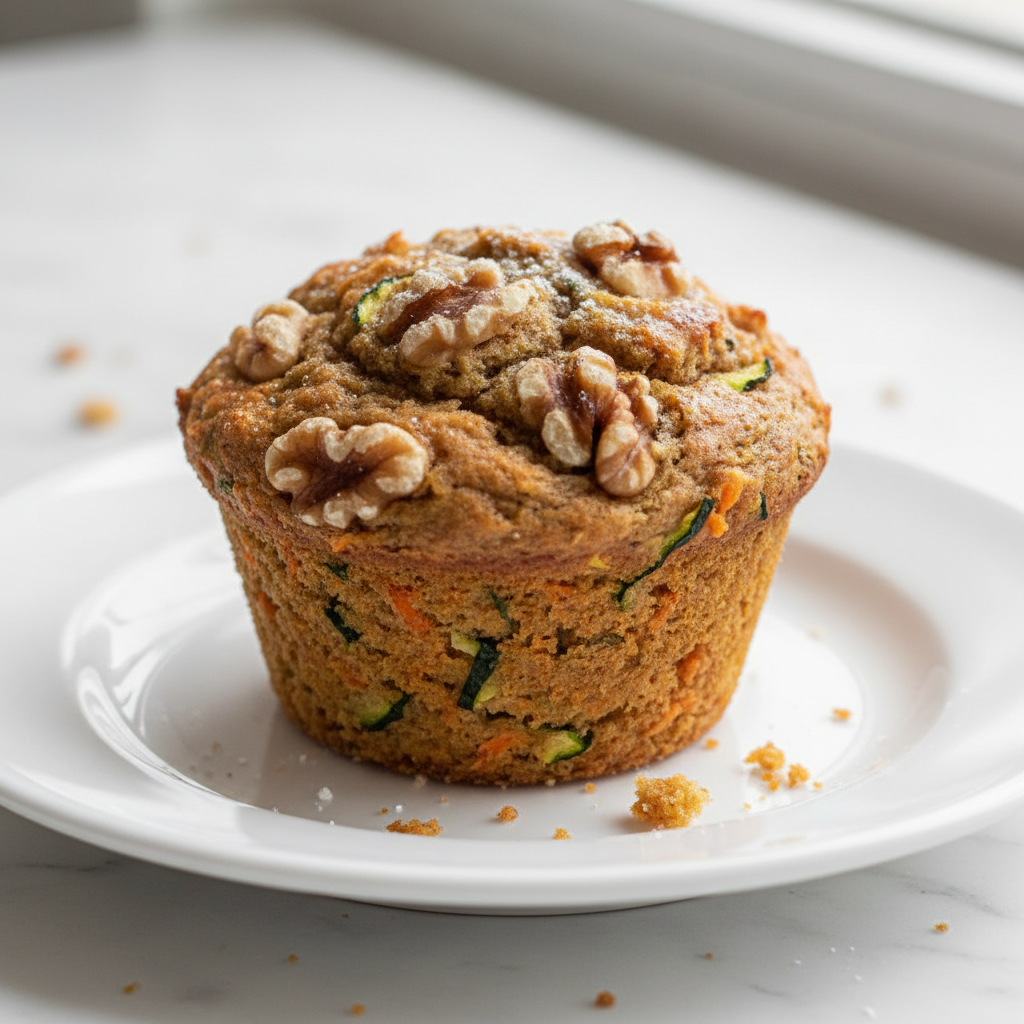 Muffin - Carrot and Walnut (Zuccini option) 1, 2 or 4 pack