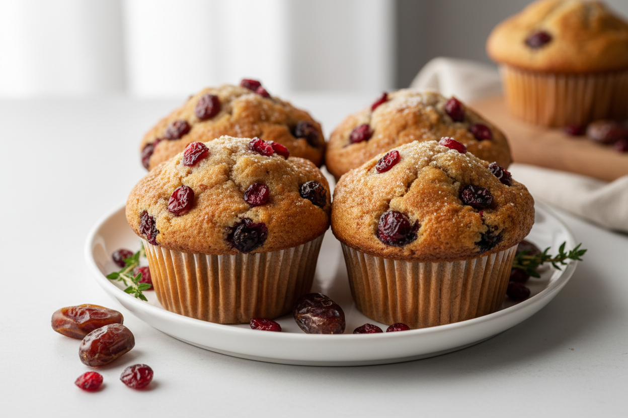 Muffin - Date and Cranberry 1, 2 or 4 pack