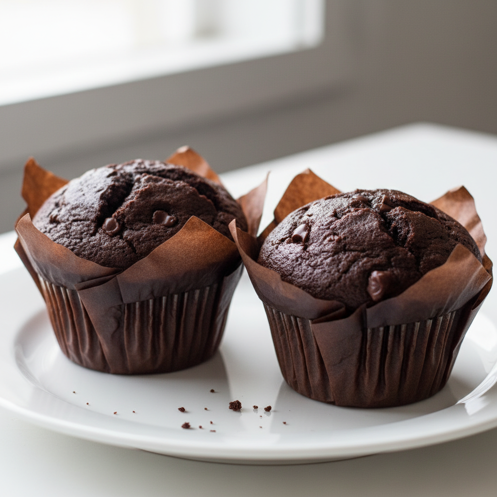 Muffin - Double Chocolate Mud Cake 1, 2 or 4 pack