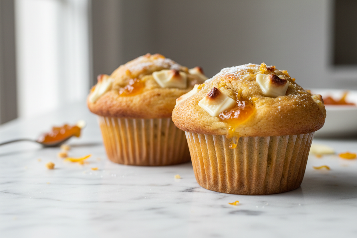 Muffin - Orange, Marmalade and White Chocolate 1, 2 or 4 pack
