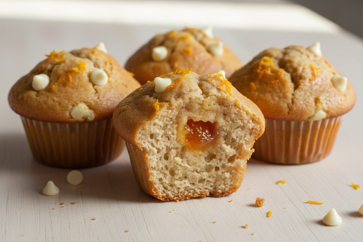 Muffin - Orange, Marmalade and White Chocolate 1, 2 or 4 pack
